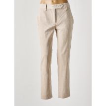 ANNAHPA - Pantalon droit beige en coton - Femme - Taille 36 - Modz