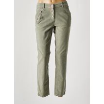 CECIL - Pantalon slim vert en coton - Femme - Taille W28 - Modz