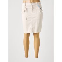 STREET ONE - Jupe courte beige en coton - Femme - Taille 34 - Modz