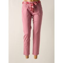 FREEMAN T.PORTER - Pantalon 7/8 rose en coton - Femme - Taille W29 - Modz