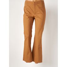 MNG - Pantalon flare beige en coton - Femme - Taille 38 - Modz