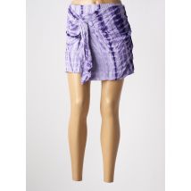 CEMI BY CÉLINE - Jupe short violet en viscose - Femme - Taille 40 - Modz