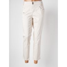 STREET ONE - Pantalon 7/8 beige en coton - Femme - Taille TU - Modz