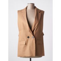 HANA SAN - Blazer marron en lin - Femme - Taille 42 - Modz