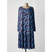 SHEEGO - Robe mi-longue bleu en viscose - Femme - Taille 46 - Modz
