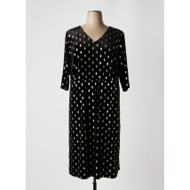 SHEEGO - Robe mi-longue noir en polyester - Femme - Taille 50 - Modz