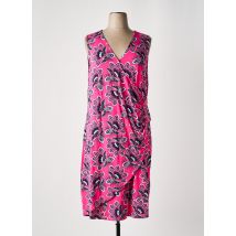 SHEEGO - Robe mi-longue rose en viscose - Femme - Taille 54 - Modz