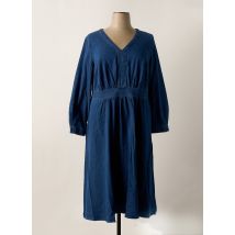 SHEEGO - Robe longue bleu en coton - Femme - Taille 48 - Modz