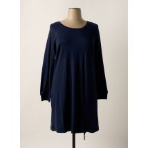 SHEEGO - Robe mi-longue bleu en coton - Femme - Taille 46 - Modz