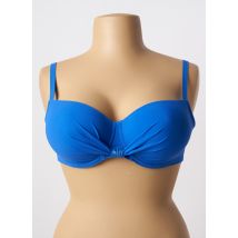 ANTIGEL - Haut de maillot de bain bleu en polyurethane - Femme - Taille 95E - Modz
