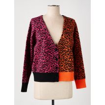GOA GOA - Gilet manches longues orange en viscose - Femme - Taille 38 - Modz