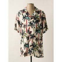 MAISON SCOTCH - Chemise manches courtes beige en coton - Homme - Taille L - Modz