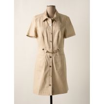 MORGAN - Robe courte beige en coton - Femme - Taille 40 - Modz