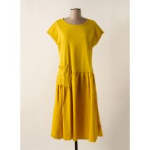 HUMILITY - Robe mi-longue jaune en coton - Femme - Taille 36 - Modz