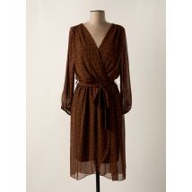 AMELIE & AMELIE - Robe mi-longue marron en polyester - Femme - Taille 40 - Modz