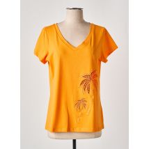 GOA GOA - T-shirt orange en coton - Femme - Taille 36 - Modz