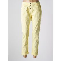 PLEASE - Jeans coupe slim jaune en coton - Femme - Taille 40 - Modz