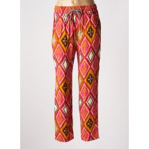 BSB - Pantalon droit rose en coton - Femme - Taille 40 - Modz