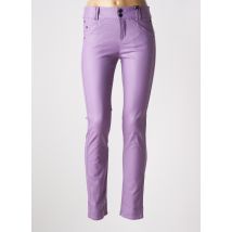 STREET ONE - Pantalon slim violet en viscose - Femme - Taille 38 - Modz