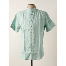 NO EXCESS - Chemise manches courtes bleu clair en lin - Homme - Taille M - Modz