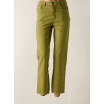 KAFFE - Pantalon 7/8 vert en coton - Femme - Taille 38 - Modz
