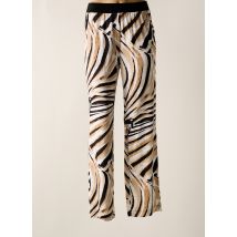 LE COMTE - Pantalon droit beige en viscose - Femme - Taille 38 - Modz