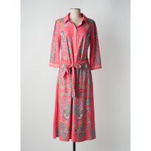 K-DESIGN - Robe mi-longue rose en polyester - Femme - Taille 38 - Modz