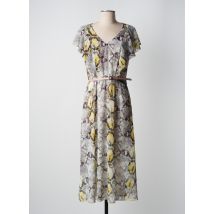 DIVAS - Robe longue jaune en polyester - Femme - Taille 40 - Modz