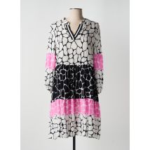 TUZZI - Robe mi-longue rose en cuppro - Femme - Taille 38 - Modz