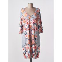 K-DESIGN - Robe mi-longue bleu en polyester - Femme - Taille 42 - Modz