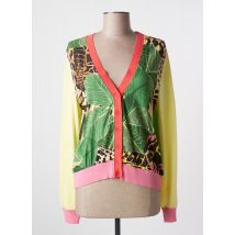CAP JULUCA - Gilet manches longues vert en bambou - Femme - Taille 38 - Modz