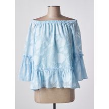 LESLIE - Blouse bleu en polyester - Femme - Taille 40 - Modz