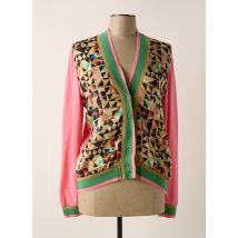 CAP JULUCA - Gilet manches longues rose en bambou - Femme - Taille 42 - Modz