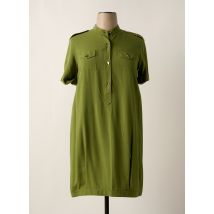 ELEONORA AMADEI - Robe mi-longue vert en viscose - Femme - Taille 42 - Modz