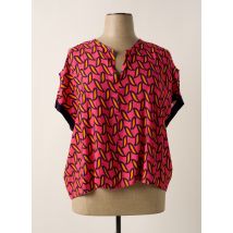 ELEONORA AMADEI - Blouse rose en viscose - Femme - Taille 44 - Modz