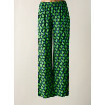 ELEONORA AMADEI - Pantalon large vert en viscose - Femme - Taille 38 - Modz
