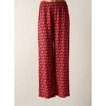 ELEONORA AMADEI - Pantalon large rose en viscose - Femme - Taille 42 - Modz