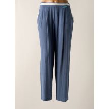 POUPEE CHIC - Pantalon droit bleu en viscose - Femme - Taille 42 - Modz