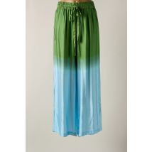 IBANA - Pantalon large vert en viscose - Femme - Taille 40 - Modz