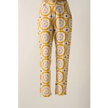 STORIATIPIC - Pantalon droit jaune en viscose - Femme - Taille 38 - Modz