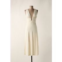 RELISH - Robe longue beige en polyester - Femme - Taille 42 - Modz