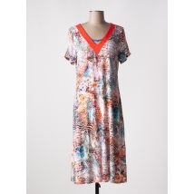 MASSANA - Robe mi-longue orange en viscose - Femme - Taille 40 - Modz