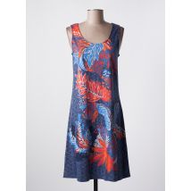 MASSANA - Robe mi-longue bleu en coton - Femme - Taille 38 - Modz