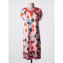 BARANDI - Robe mi-longue orange en viscose - Femme - Taille 36 - Modz