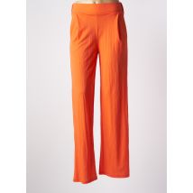 SCORZZO - Pantalon large orange en viscose - Femme - Taille 40 - Modz