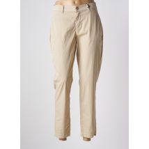 ANGELS - Pantalon 7/8 beige fonce en coton - Femme - Taille 46 - Modz