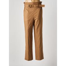 DEUX. BY ELINE DE MUNCK - Pantalon droit marron en polyester - Femme - Taille 36 - Modz