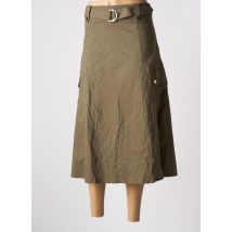 MORE & MORE - Jupe mi-longue vert en coton - Femme - Taille 44 - Modz