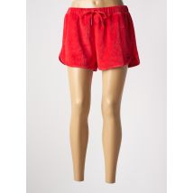 SUPERDRY - Short rouge en coton - Femme - Taille 42 - Modz