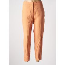 MANGO - Pantalon chino orange en viscose - Femme - Taille 38 - Modz
